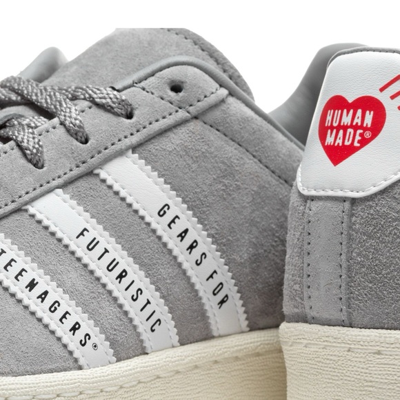 NWT Adidas🔥Automatic Campus Human Made Mens Casual Shoes Grey / Cloud White - Picture 3 of 16